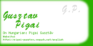 gusztav pigai business card